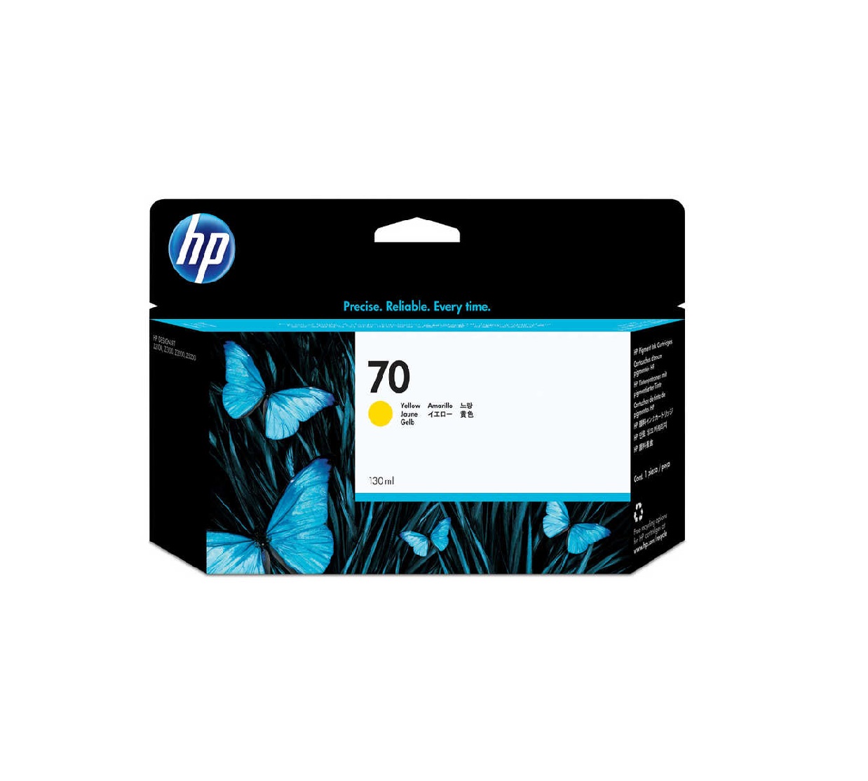 HP 70 C9454A Sarı Orijinal Kartuş 130 ML.